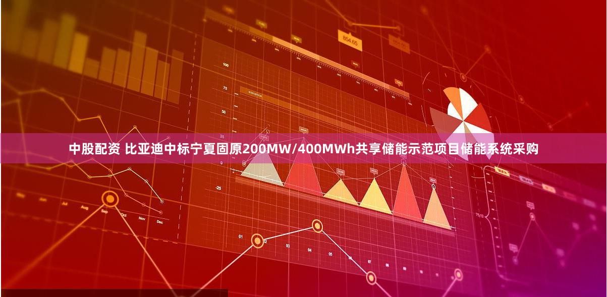 中股配资 比亚迪中标宁夏固原200MW/400MWh共享储能示范项目储能系统采购