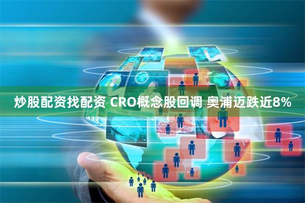 炒股配资找配资 CRO概念股回调 奥浦迈跌近8%