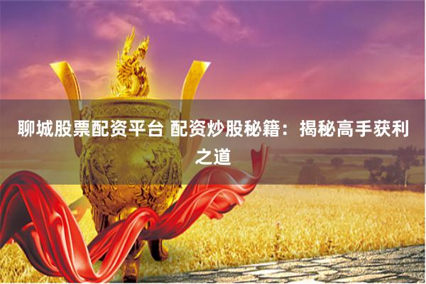 聊城股票配资平台 配资炒股秘籍：揭秘高手获利之道
